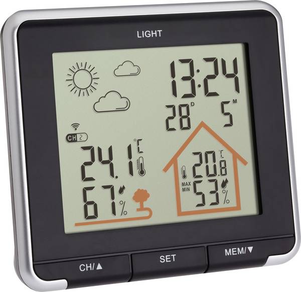 TFA Dostmann LIFE 35.1153.01 digitální bezdrátová meteostanice Předpověď pro 12 až 24 hodin Počet senzorů (max.) 3