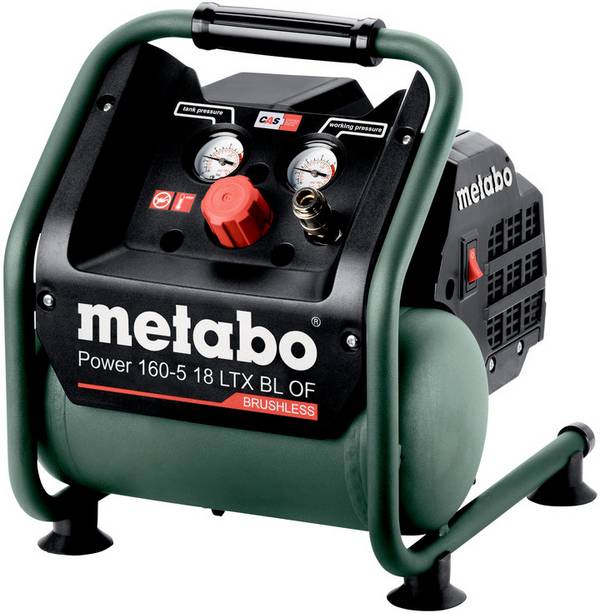 Metabo akumulátorový kompresor pro přípravu stlačeného vzduchu Power 160-5 18 LTX BL OF 5 l 8 bar