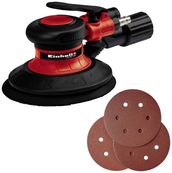 Einhell TC-PE 150 pneumatická excentrická bruska    6.3 bar vč. příslušenství