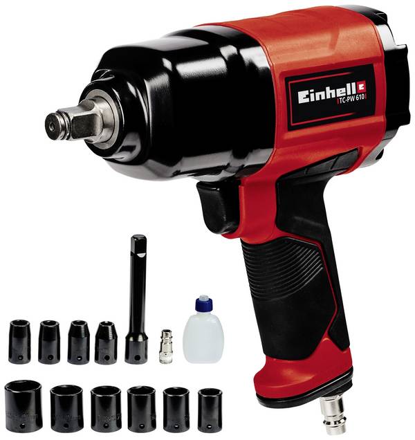 Einhell TC-PW 610 4138960 pneumatický rázový šroubovák  Točivý moment (max.): 610 Nm