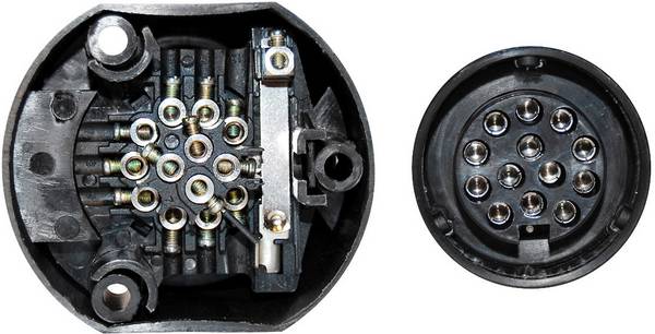 TFA Stecker 88005 zásuvka pro zapojení přívěsu [ - 13 pólová zásuvka] plast