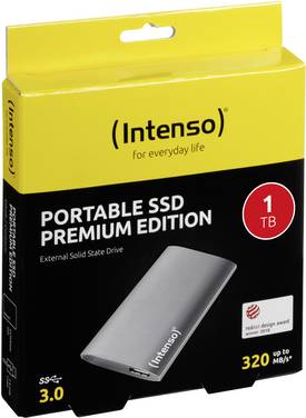 Intenso SSD Premium 1 TB, externí SSD disk, USB 3.2 (Gen 1x1) , antracitová