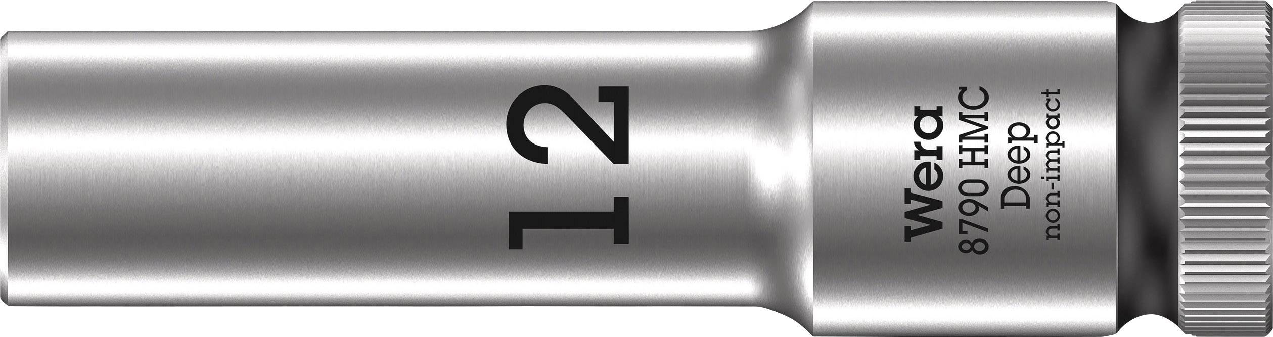 Klíč Wera 8790 HMC Deep o velikosti 12, nekovaný, kovový, stříbrný.