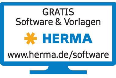 Zdarma software a šablony * HERMA www.herma.de/software