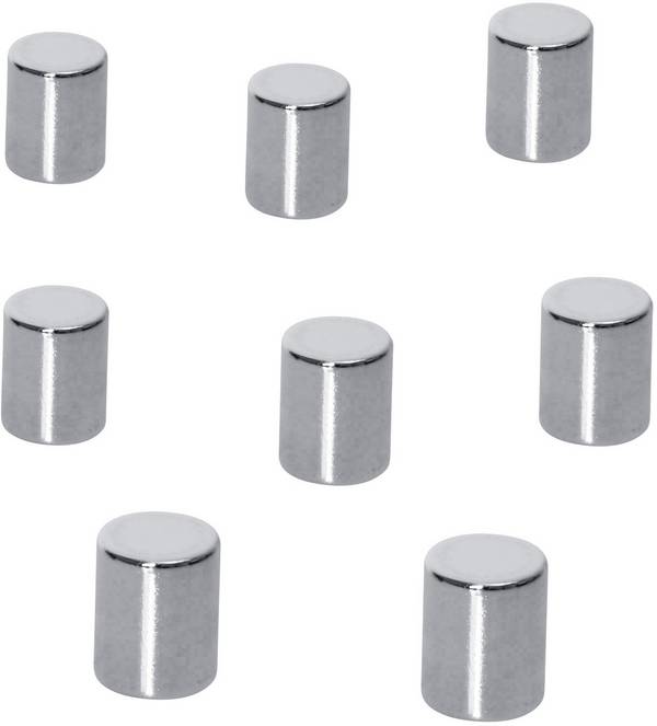 Sigel neodymový magnet B3103 (Ø x v) 8 mm x 10 mm cylindr  stříbrná 8 ks B3103