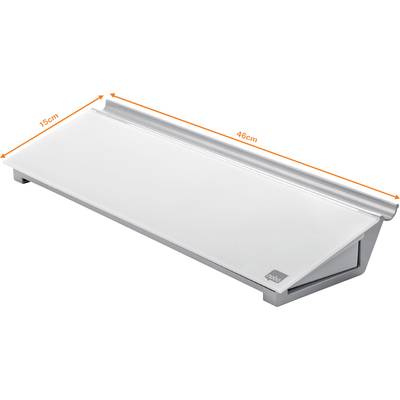 nobo skleněná tabule pro poznámky Diamond Glass Memo Desktop (š x v) 458 mm x 60 mm briliantově bílá  vč. odkládací misk