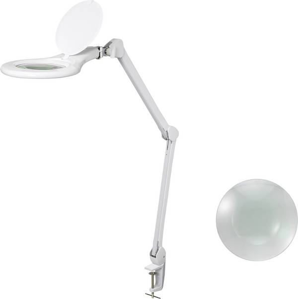 TOOLCRAFT 2181343 Lupa se SMD LED osvětlením, 127 mm, 8 W, 8D, 3x zvětšení=1.75 x, 3 x 12.7 cm Třída energetické účinnosti 2021 G (A - G)