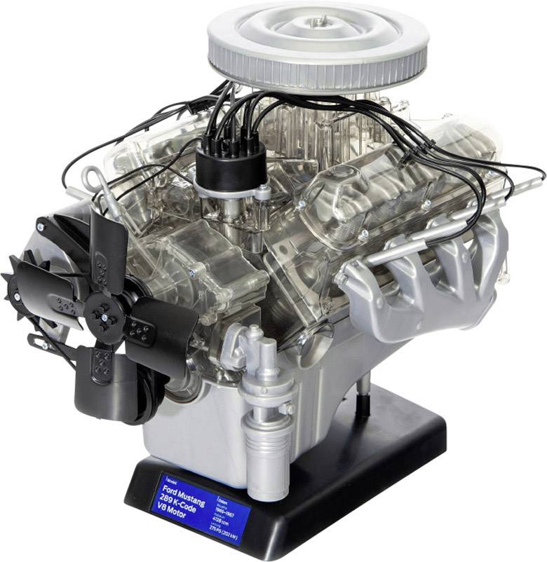 FRANZIS Ford Mustang V8-Motor Motor Ford Mustang V8 stavebnice od 14 let-1
