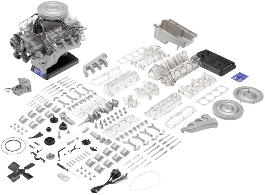 FRANZIS Ford Mustang V8-Motor Motor Ford Mustang V8 stavebnice od 14 let-7