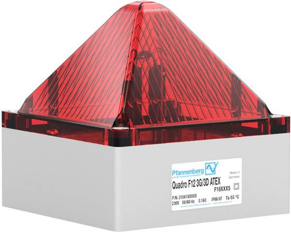 Pfannenberg bleskovka  QUADRO F12-3G/3D 230 AC RD 21041105008 červená červená  230 V/AC