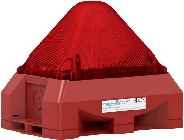 Pfannenberg opticko-akustický vysílač  PY X-MA-05 230V AC RD RAL3000 červená  230 V/AC 100 dB