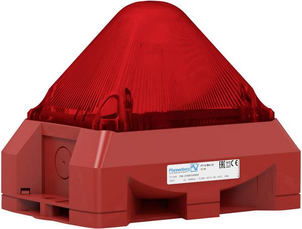 Pfannenberg opticko-akustický vysílač  PY X-MA-10 230V AC RD RAL3000 červená  230 V/AC 100 dB