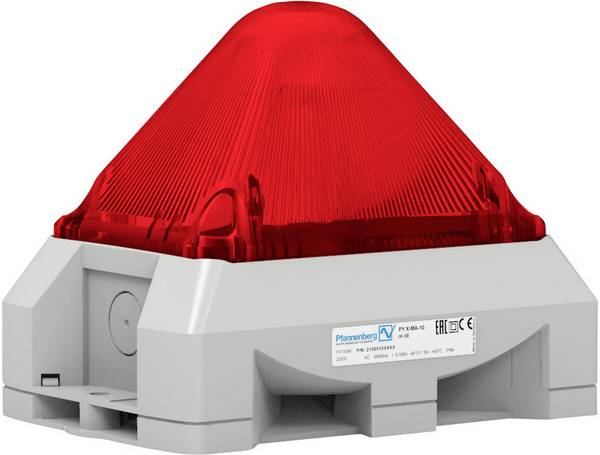 Pfannenberg opticko-akustický vysílač  PY X-MA-10 230V AC RD RAL7035 červená  230 V/AC 100 dB