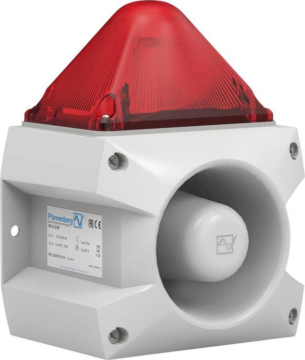Pfannenberg opticko-akustický vysílač  PA X 5-05 24 DC RD 7035 červená  24 V/DC 105 dB
