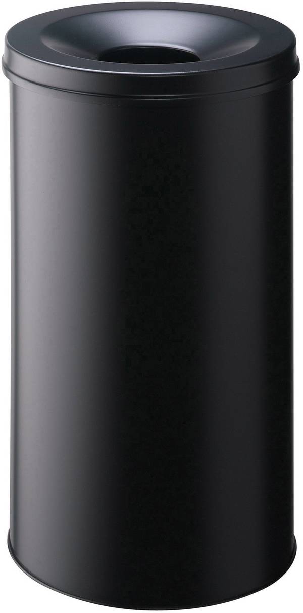 Durable Papierkorb "Safe", Durable, Stahl, schwarz, 60 Liter, selbstverlöschend mit Flam 330701  odpadkový koš 60 l (Ø x v) 375 mm x 662 mm ocel černá 1 ks
