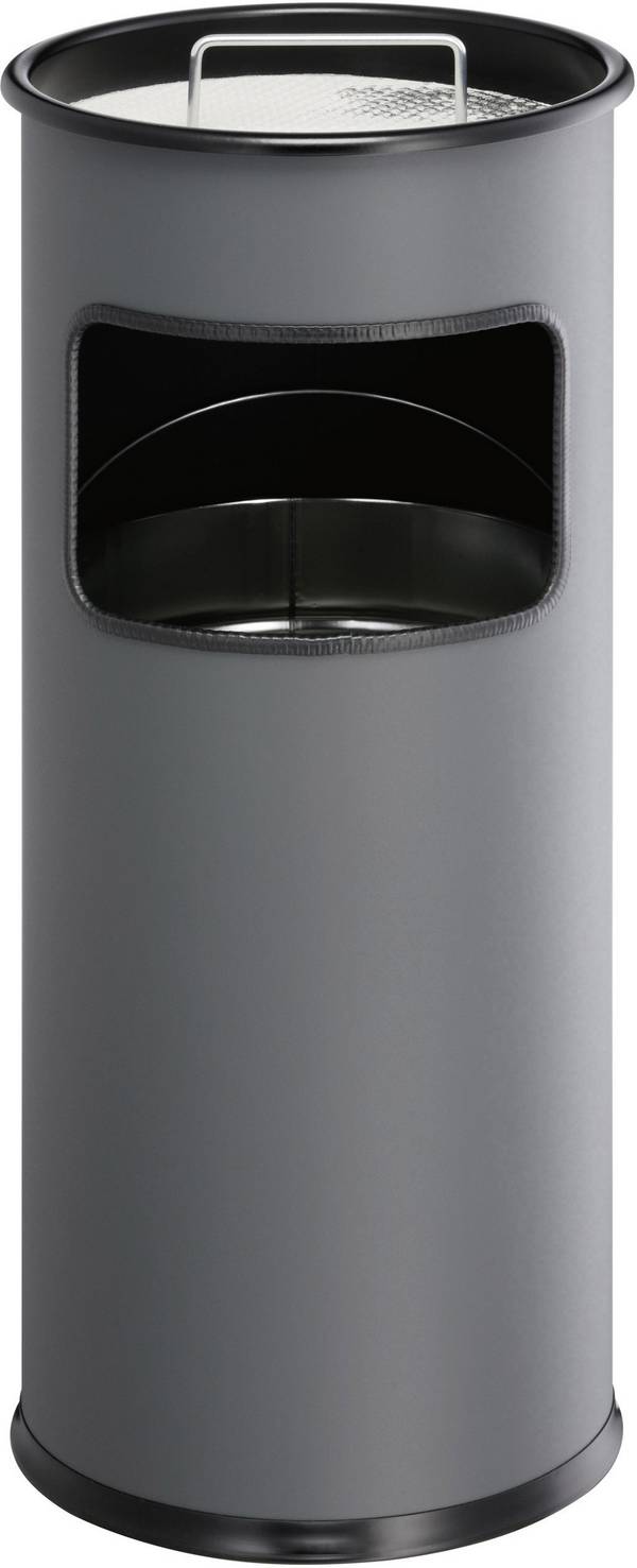 Durable METALL rund 333058 koš na papír s popelníkem, 17 l, kov, (Ø x v) 260 mm x 620 mm, antracitová, 1 ks