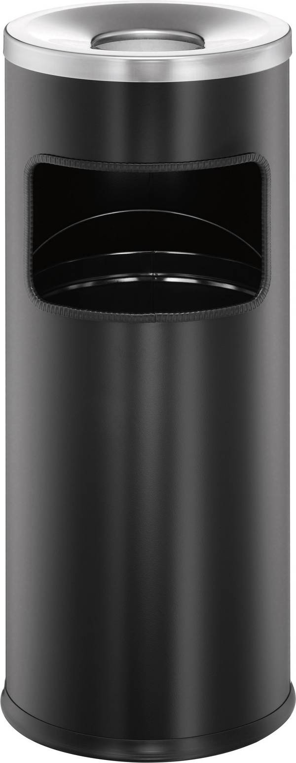 Durable DURABLE - Asch-/Mülleimer - rund - 17 L - Metall 333201 koš na papír s popelníkem, 17 l, kov, (Ø x v) 250 mm x 630 mm, černá, 1 ks