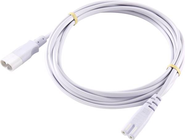 Sygonix SY-5043452 napájecí prodlužovací kabel  bílá 2.00 m