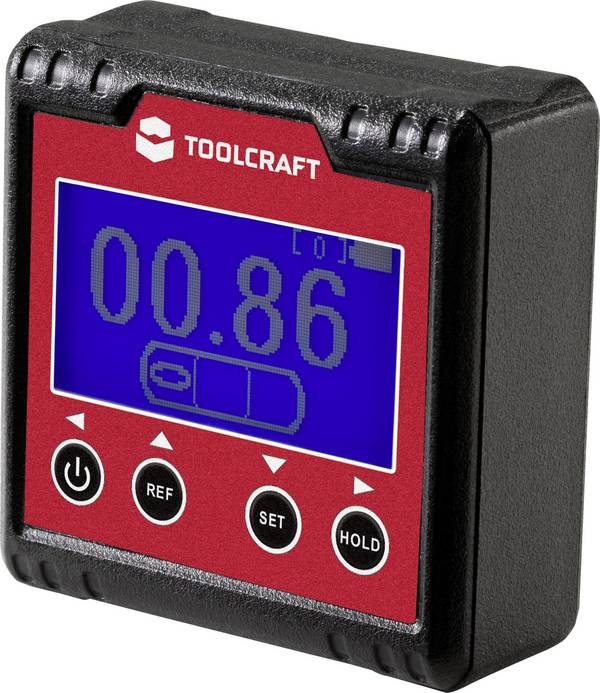 TOOLCRAFT  TO-6547356 digitální úhloměr  Kalibrováno dle (ISO), 360 °