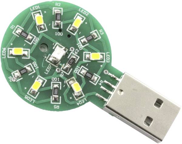 Sol Expert 77450  SMD stavebnice pro pájení, USB kapesní svítilna