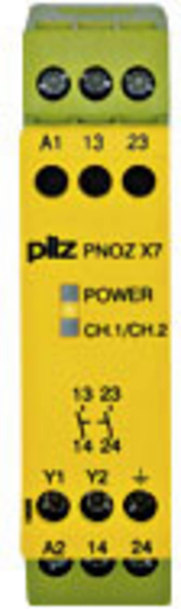 PILZ PNOZ X7 230VAC 2n/o bezpečnostní relé, 230 V/AC, 2 spínací kontakty, (š x v x h) 22.5 x 87 x 121 mm, 774056, 1 ks