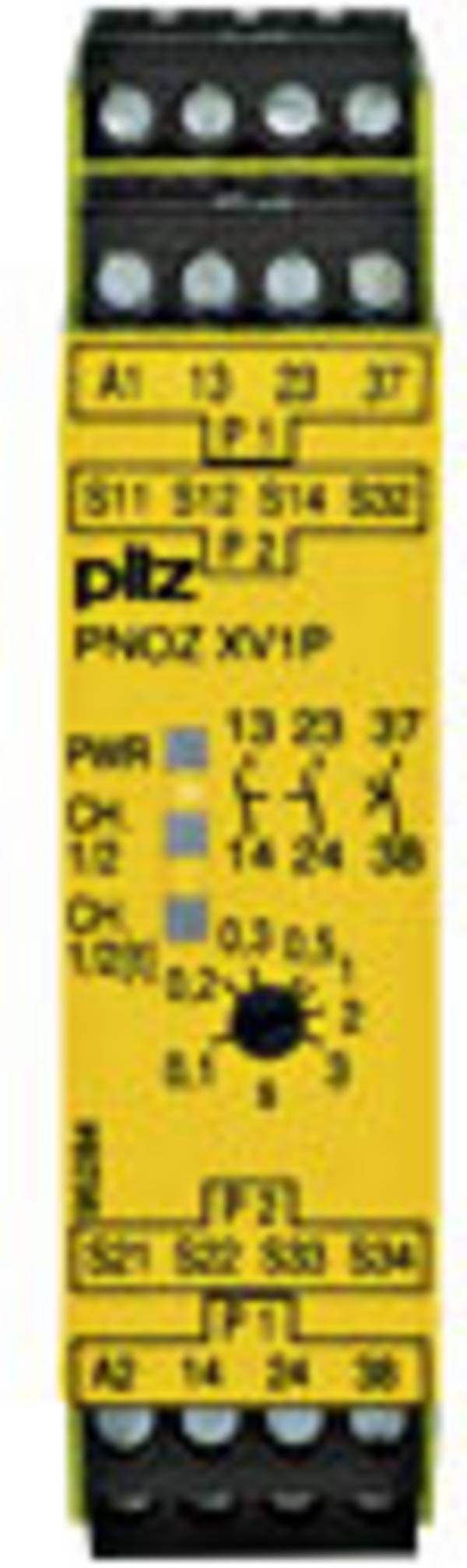 PILZ PNOZ XV1P 3/24VDC 2n/o 1n/o t bezpečnostní relé, 24 V/DC, 2 spínací kontakty, (š x v x h) 22.5 x 94 x 121 mm, 777601, 1 ks