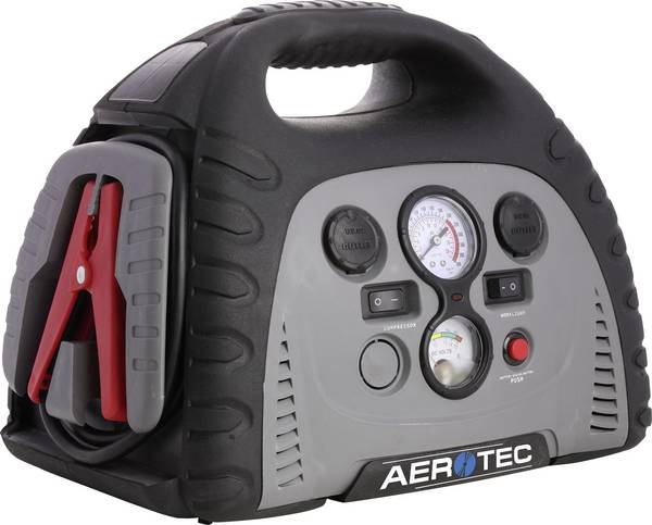 Aerotec systém pro rychlé startování auta AEROmobile, 69010001, max. startovací proud 400 A, 2x výstup 12 V, 2x USB konektor, pracovní osvětlení, kompresor