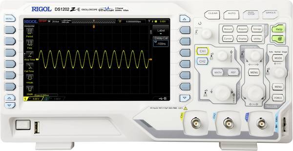 Rigol DS1202Z-E digitální osciloskop 200 MHz, 2kanálový, 1 GSa/s, 24 Mpts, 8 Bit, 1 ks, DS1202Z-E