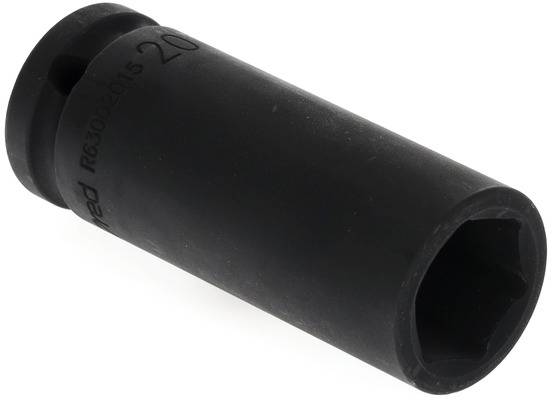 Nástrčný klíč, černý, válcový, s šestihranným otvorem. Vhodný pro nástroje určené k montáži šroubů nebo matic.