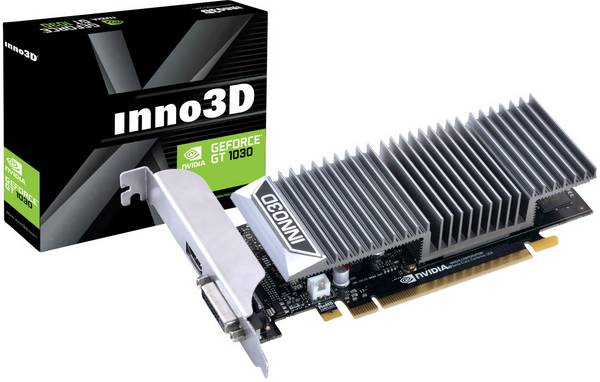 Inno 3D grafická karta Nvidia GeForce GT1030   2 GB GDDR5 RAM PCIe  HDMI™, DVI pasivní chlazení