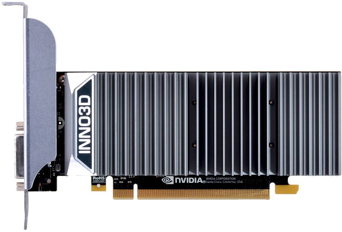 Grafická karta NVIDIA Inno3D s chladícími žebry určená pro instalaci do stolního počítače.