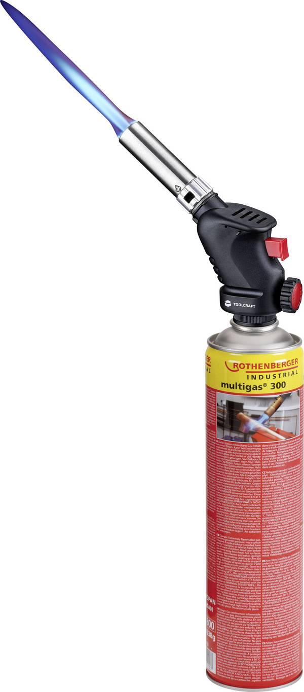 TOOLCRAFT 2189406 pájecí lampa 1500 °C  vč. plynové láhve 1 ks