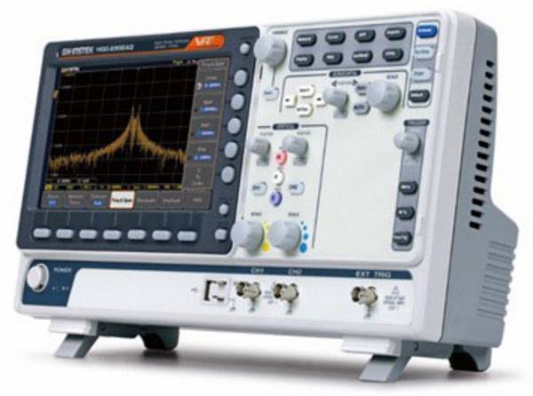 GW Instek MDO-2302A digitální osciloskop Kalibrováno dle (DAkkS), 300 MHz, 2kanálový, 2 GSa/s, 2000 kpts, 14 Bit, spektrální analyzátor, 1 ks, 01MD232A00GT
