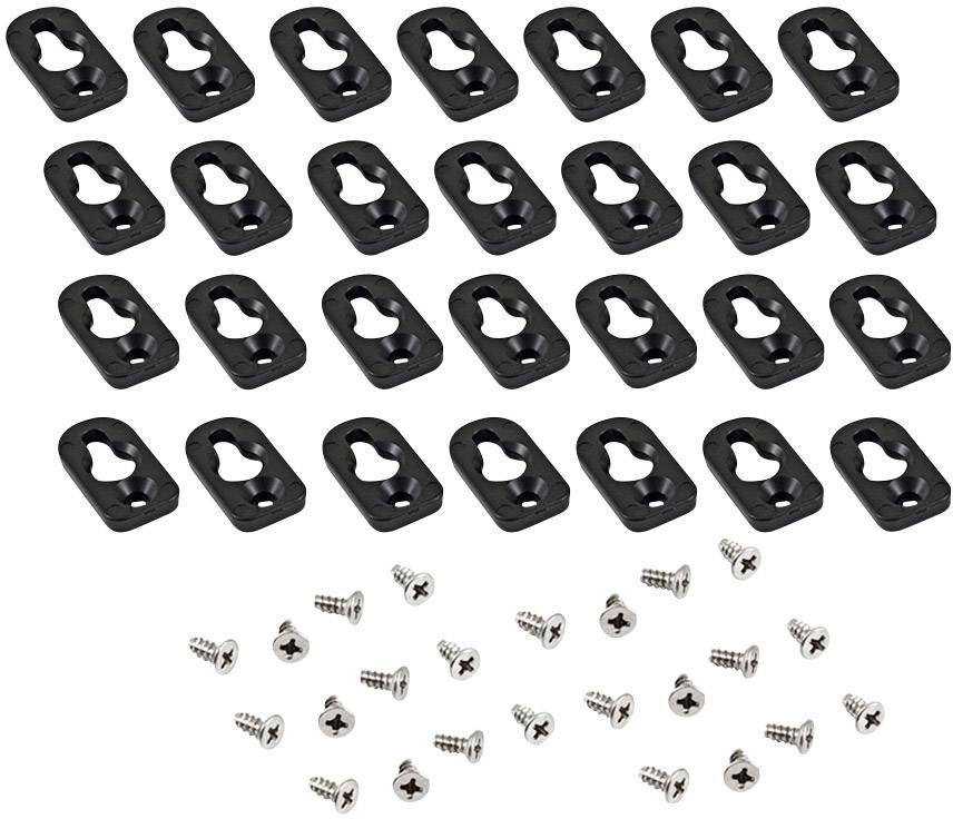Hammond Electronics 1557FOOT2BK-24 Mounting foot polykarbonát černá 24 ks