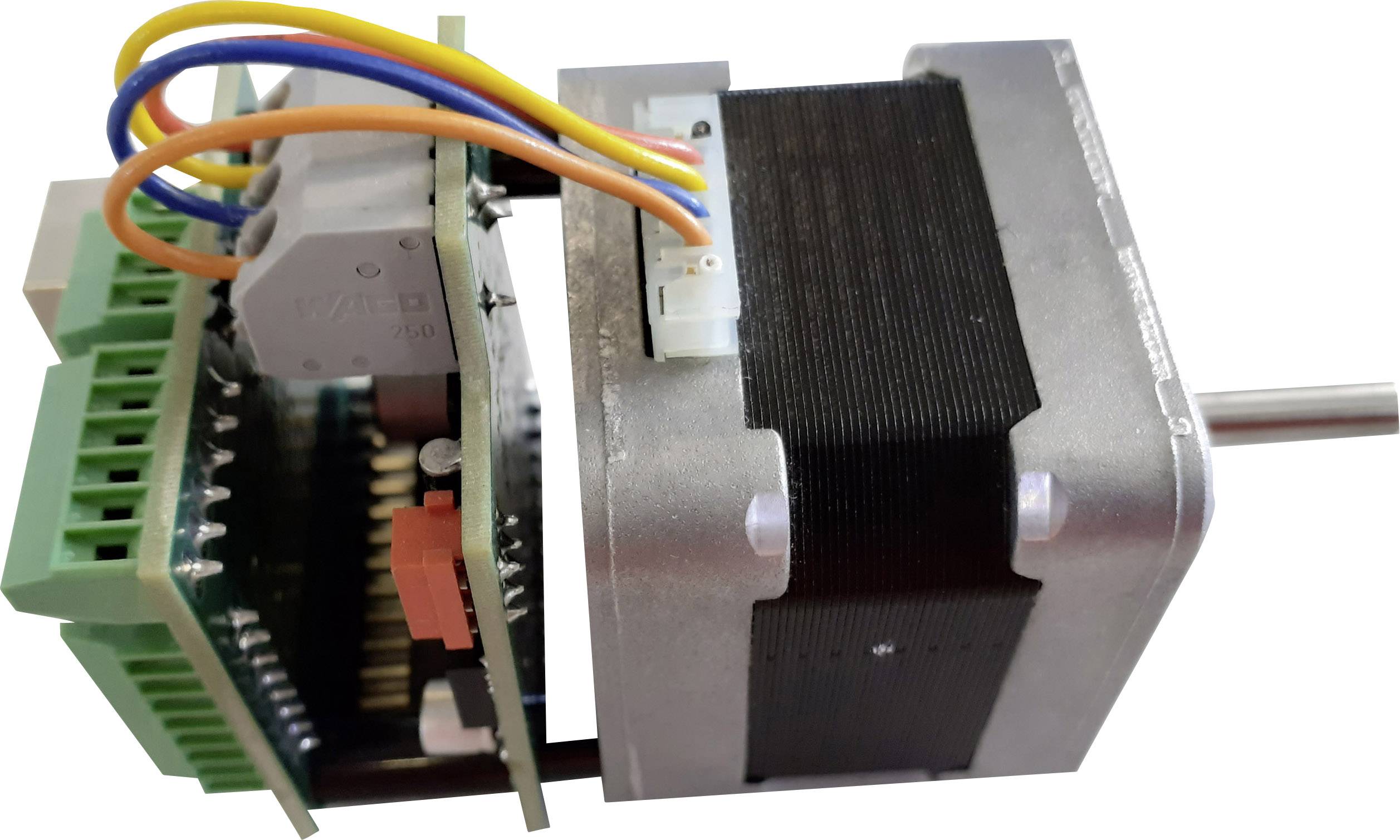 Emis krokový motor s regulátorem SMC-dMOT-42 SMC-dMOT-42 0.25 Nm 0.7 A 0.7 A Průměr hřídele: 5 mm
