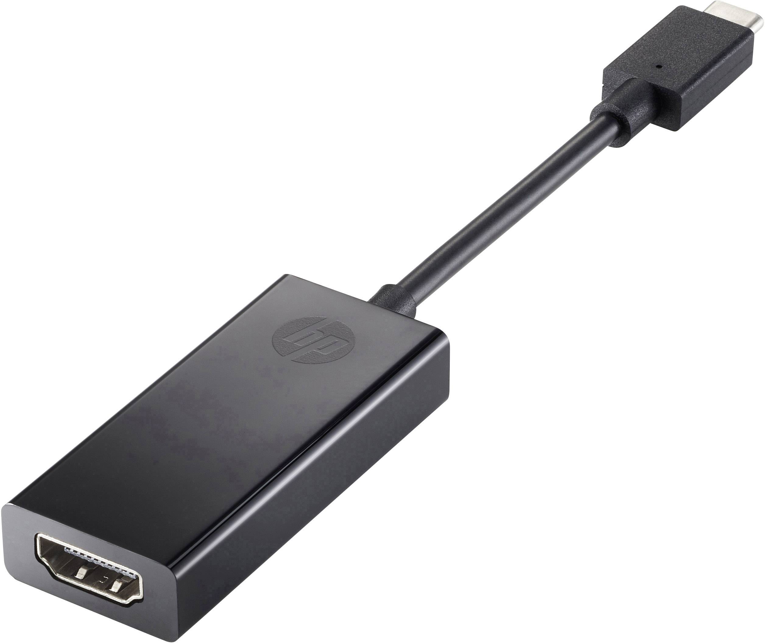 USB-C na HDMI adaptér, černý, umožňuje připojení zařízení s konektorem USB-C k displeji s rozhraním HDMI.