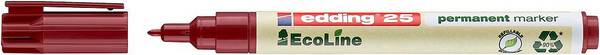 Edding e-25 EcoLine 4-25002 permanentní popisovač  červená Vodotěsné: Ano