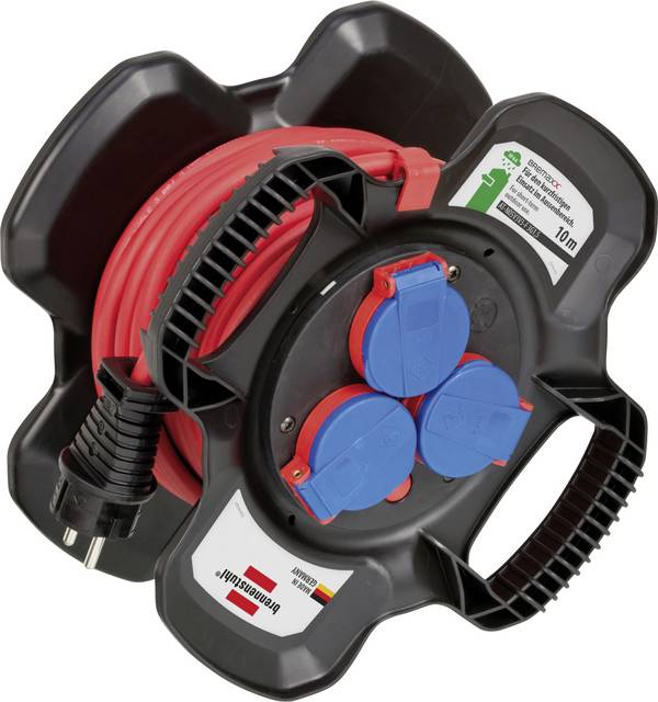 Brennenstuhl 1169717100 napájecí prodlužovací kabel, černá, červená, 10.00 m