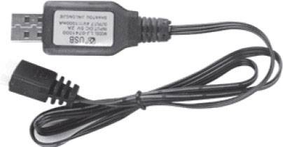 USB kabel se zástrčkou a štítkem