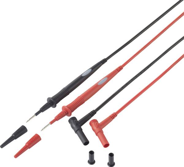 bezpečnostní měřicí kabely  1.00 m černá, červená VOLTCRAFT MS-7