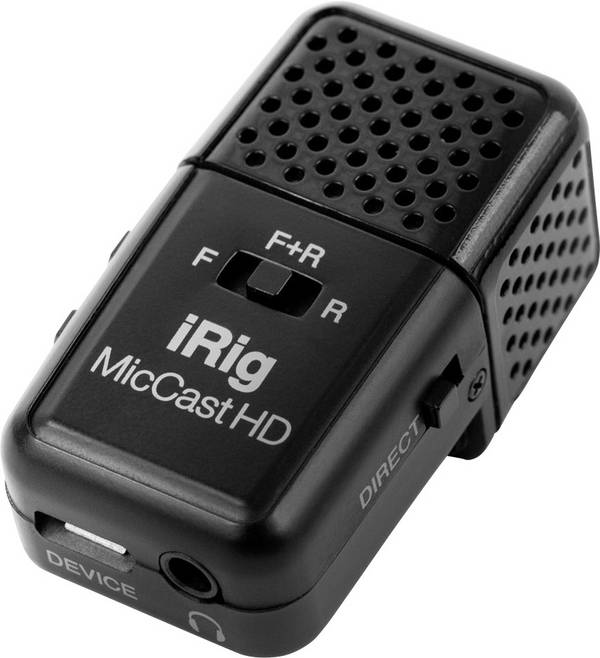 nasazovací ruční mikrofon IK Multimedia iRig Mic Cast HD Druh přenosu:kabelový vč. kabelu