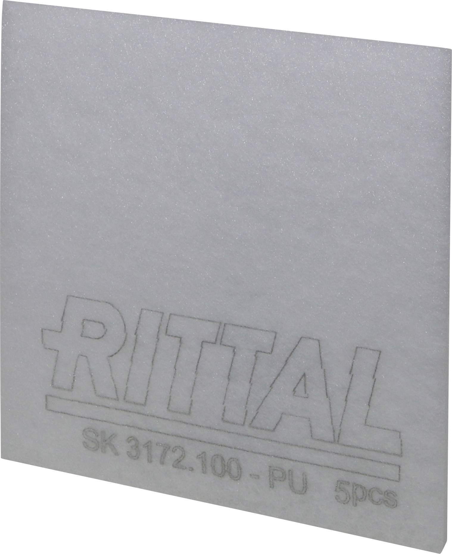 Obdélníkové šedé filtrační síto od firmy Rittal pro ventilační systémy, model SK 3172.100, balení: 5 kusů.