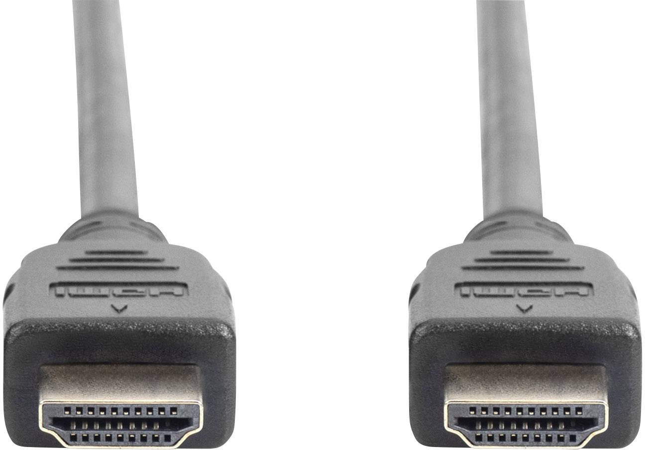Dva černé HDMI konektory leží vedle sebe rovnoběžně.