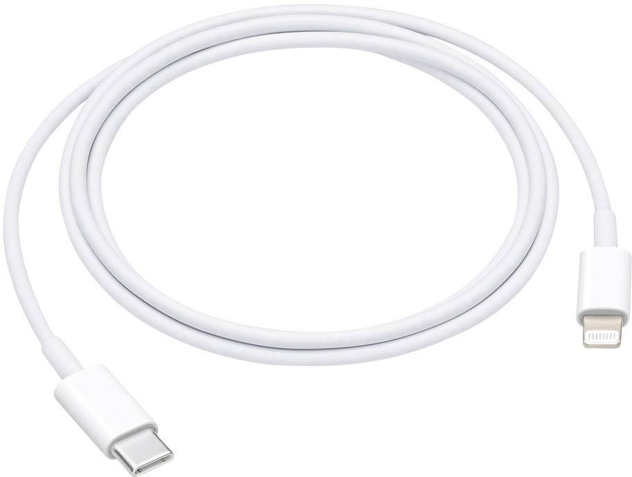 Apple USB kabel poškozený/chybějící obal USB-C ® zástrčka, Apple Lightning konektor 1.00 m bílá MX0K2ZM/A-B-0