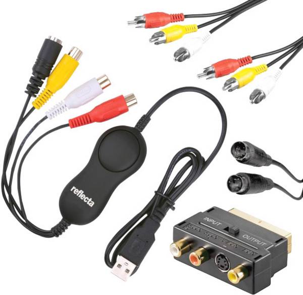 Reflecta Video Capture Set USB USB převodník videa z analogového do digitálního záznamu, vč. software pro zpracování videa, 66129