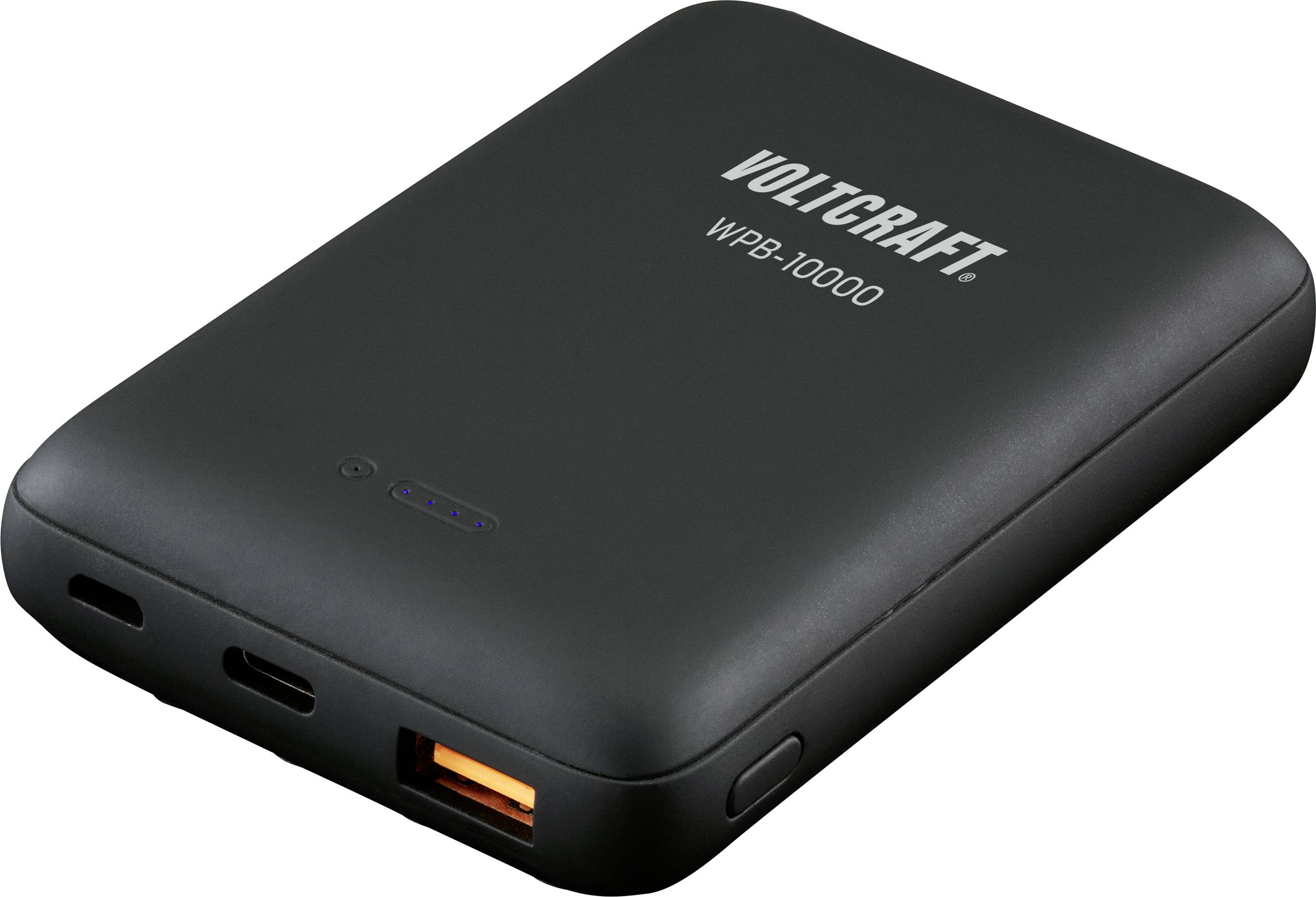 VOLTCRAFT VC-11015280, WPB-10000 bezdrátová indukční powerbanka , 3 A, 10000 mAh