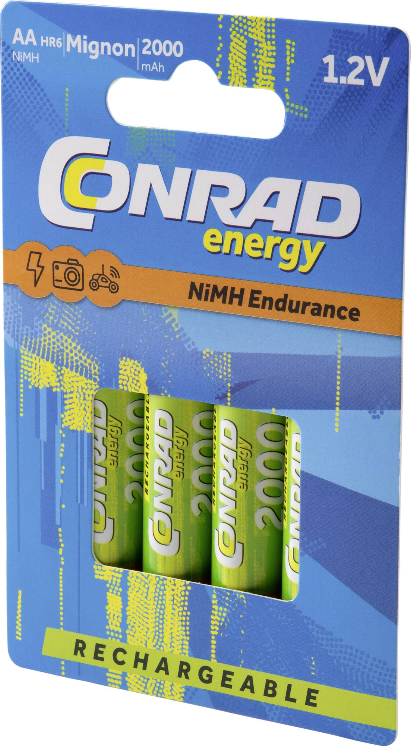 Conrad energy Endurance HR06 akumulátor AA, Ni-MH, 2000 mAh, 1.2 V, 4 ks