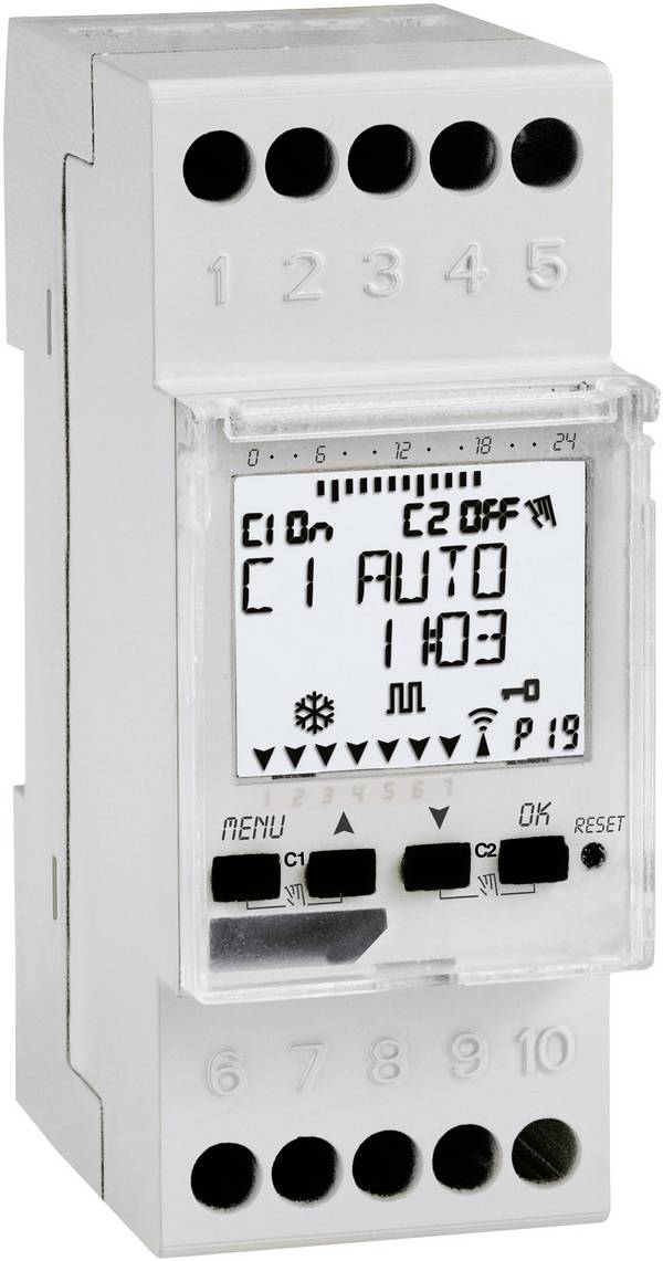 Wallair 1IO3091 časovač, digitální, týdenní program, roční program, 3500 W, IP20