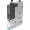 FESTO vakuová sací tryska OVEM-05-H-B-QO-CE N-1P 540021 27.6 V/DC QS-6 , tlumič hluku Jmenovitá vzdálenost 0.45 mm Materiál pouzdra litý hliník, PA Těsnicí materiál NBR v klidové poloze uzavřený