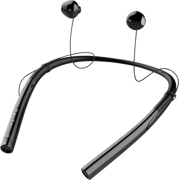 Tie Studio TQ14  Headset do uší (In Ear) Bluetooth®  černá  kolem krku, odolné vůči potu, regulace hlasitosti sportovní